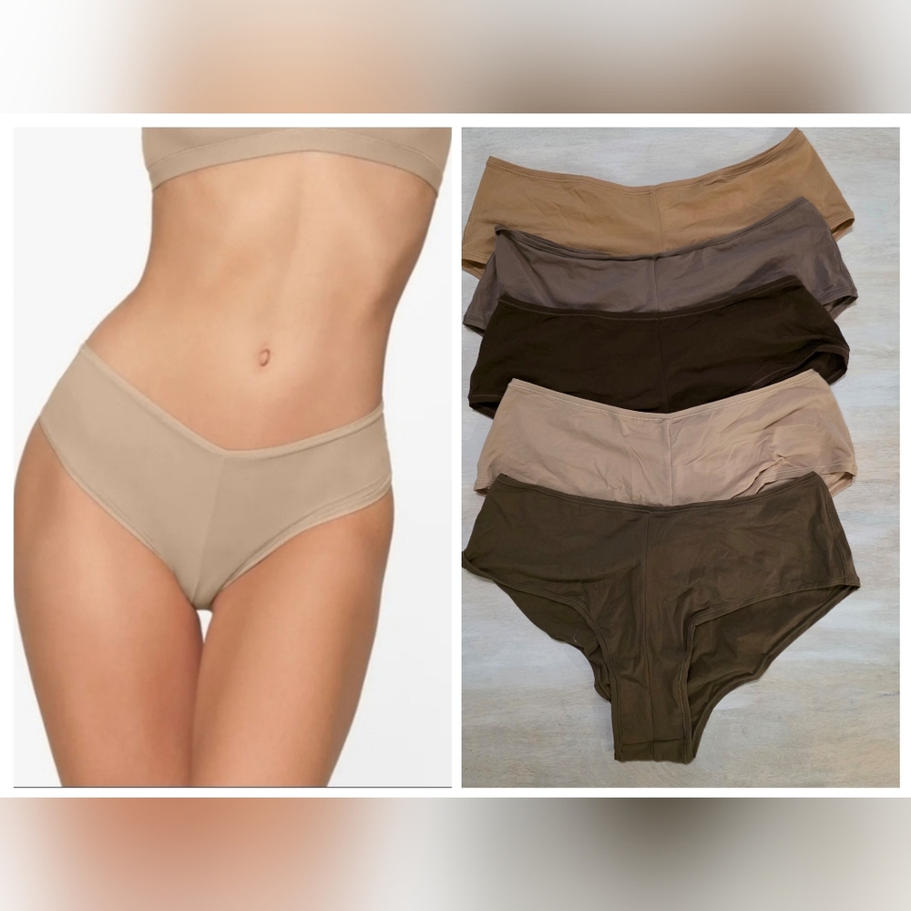 5pcs NWOT SKIMS FITS EVERYBODY HIPSTER/XL/ MICA, COCOA, OXIDE, UMBER, SIENNA